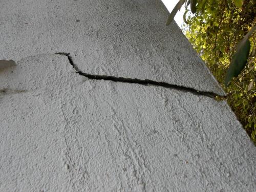 Serious structural crack.